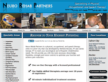 Tablet Screenshot of neurorehabpartners.com